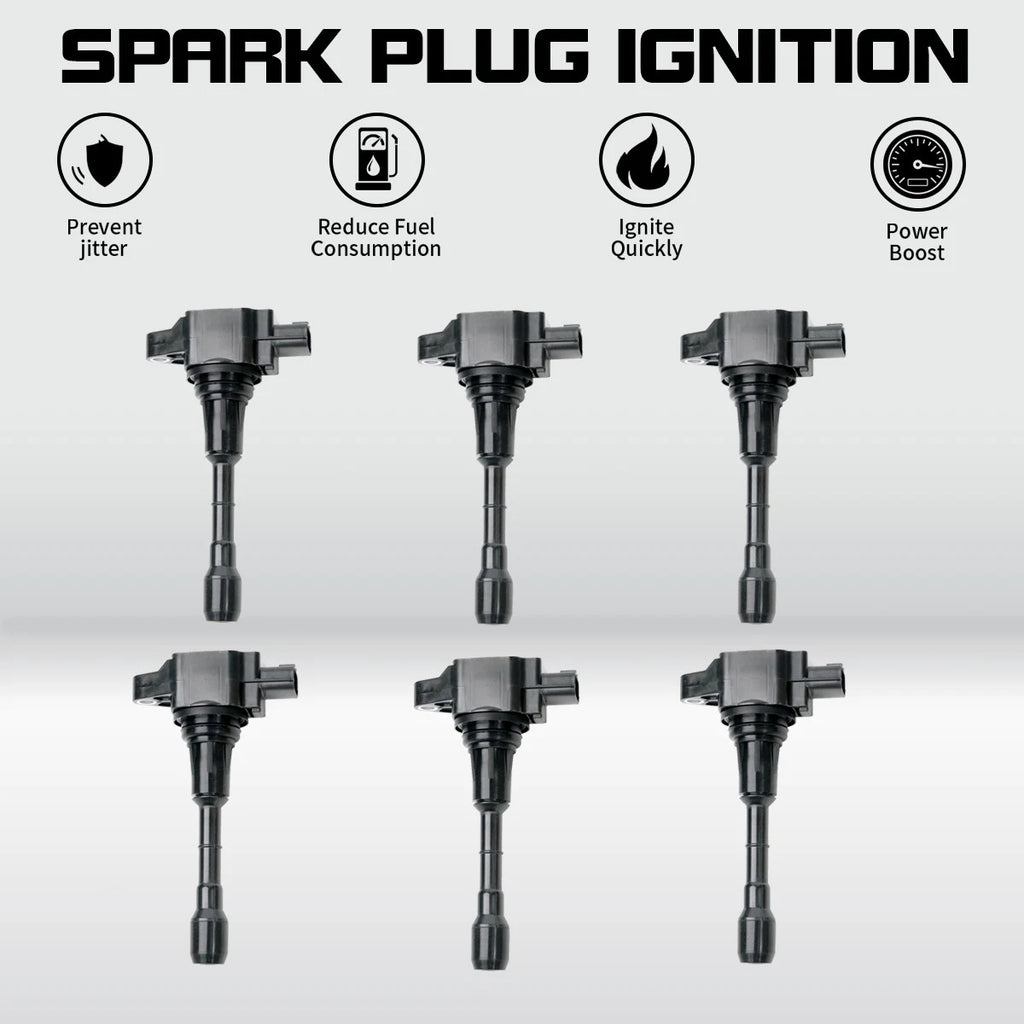 6X Ignition Coil for Infiniti Nissan Murano Pathfinder Maxima (2003–2021) UF550