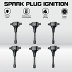 6X Ignition Coil for Infiniti Nissan Murano Pathfinder Maxima (2003–2021) UF550
