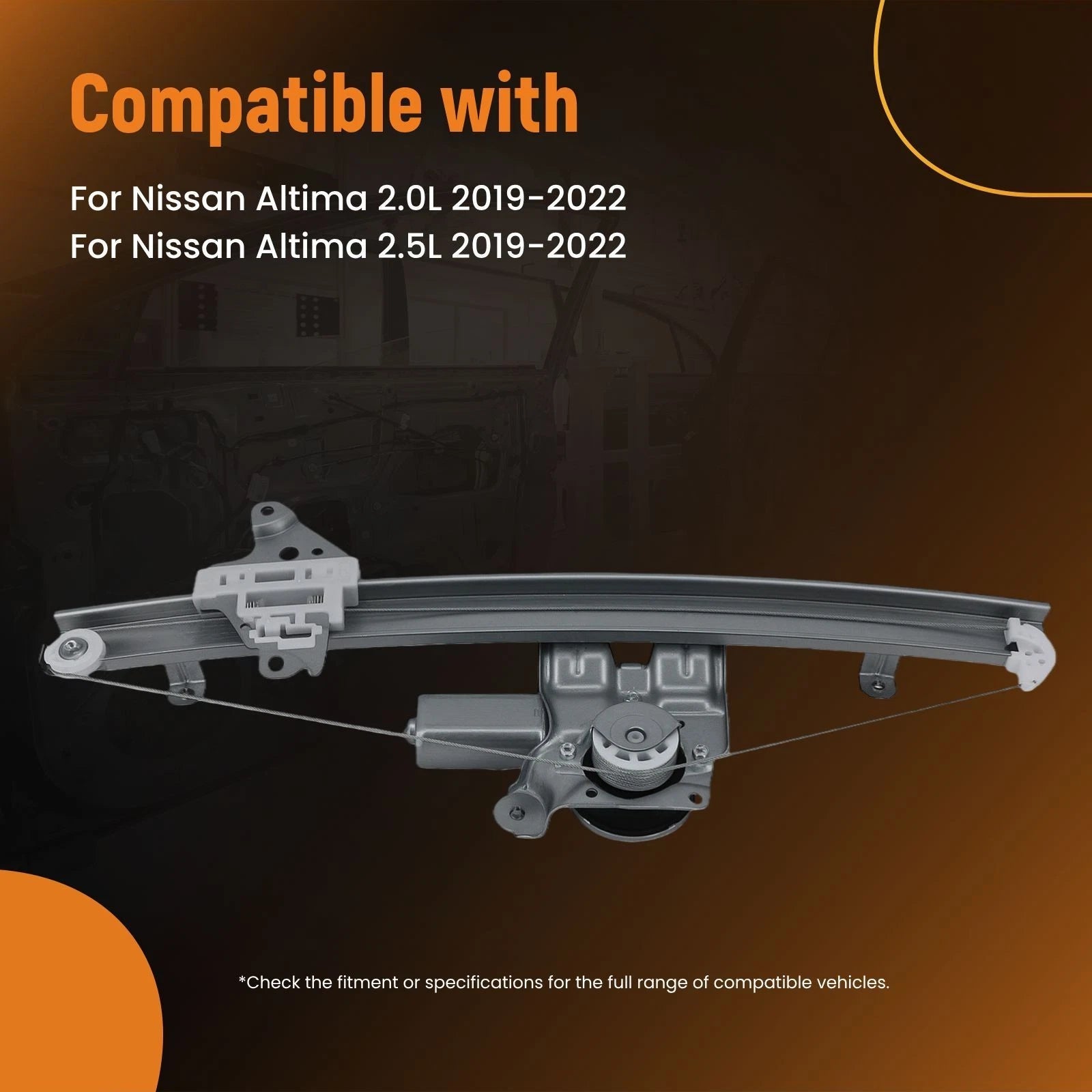 Window Regulator & Motor Assembly FL for Nissan Altima (2019–2022)