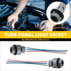 2 Front Turn Signal Light Socket Connector Harness W/ 3-Wire for Honda Civic