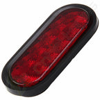 2X 6" 10LED Oval Reverse Back Up Turn Signal Tail Light for Trailer Truck