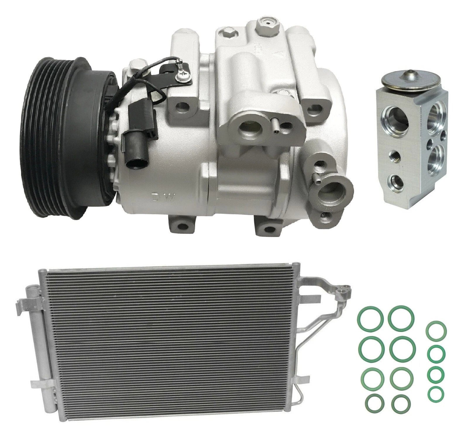 AC Compressor Condenser Kit for Kia Forte 2.4L (2010–2013)