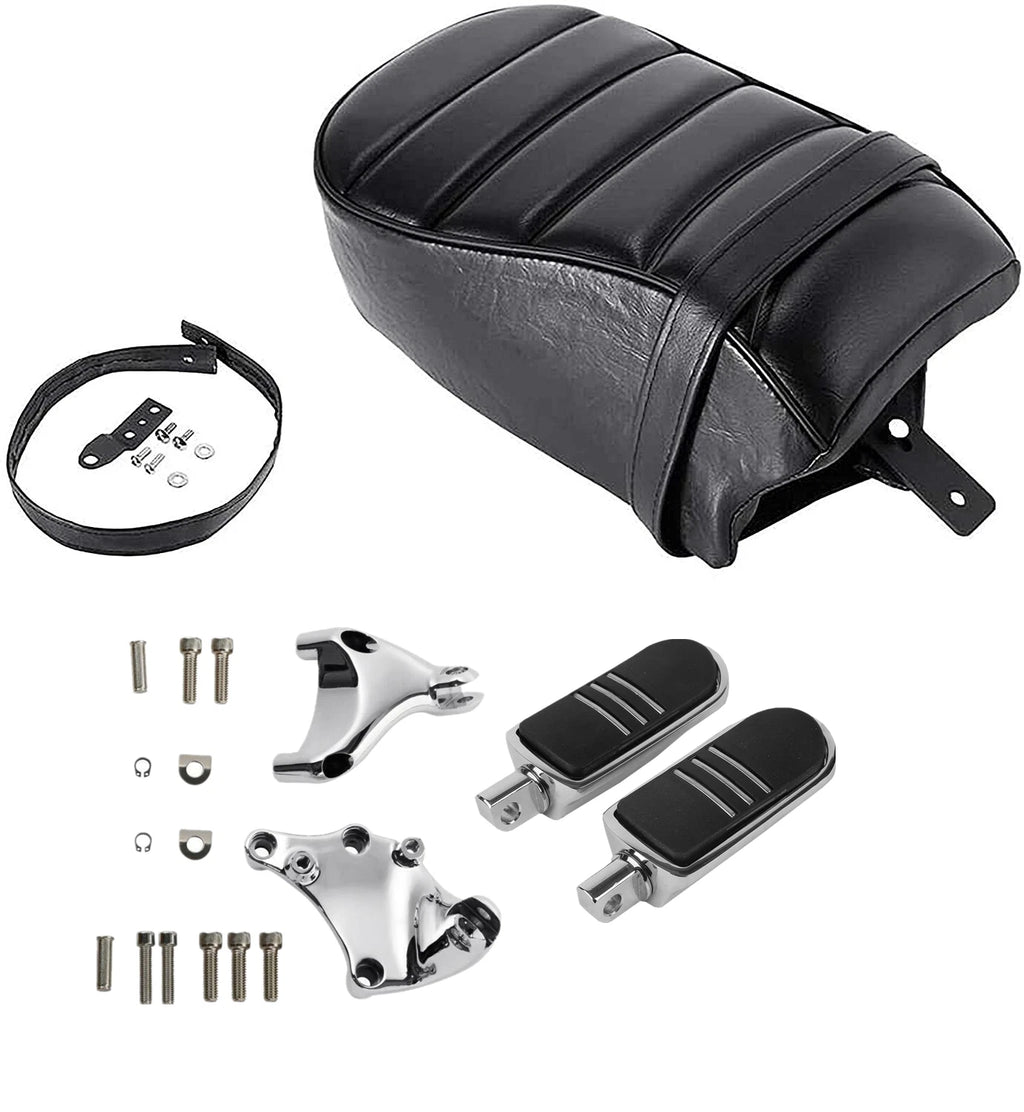 Passenger Seat Pillion Footpegs Mount for Harley Sportster XL883 XL1200 (2016–2022)