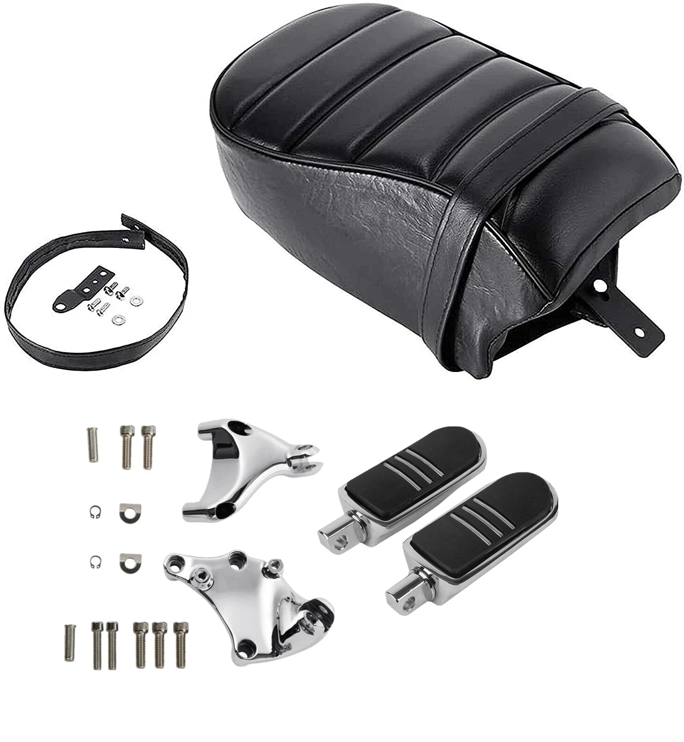 Passenger Seat Pillion Footpegs Mount for Harley Sportster XL883 XL1200 (2016–2022)