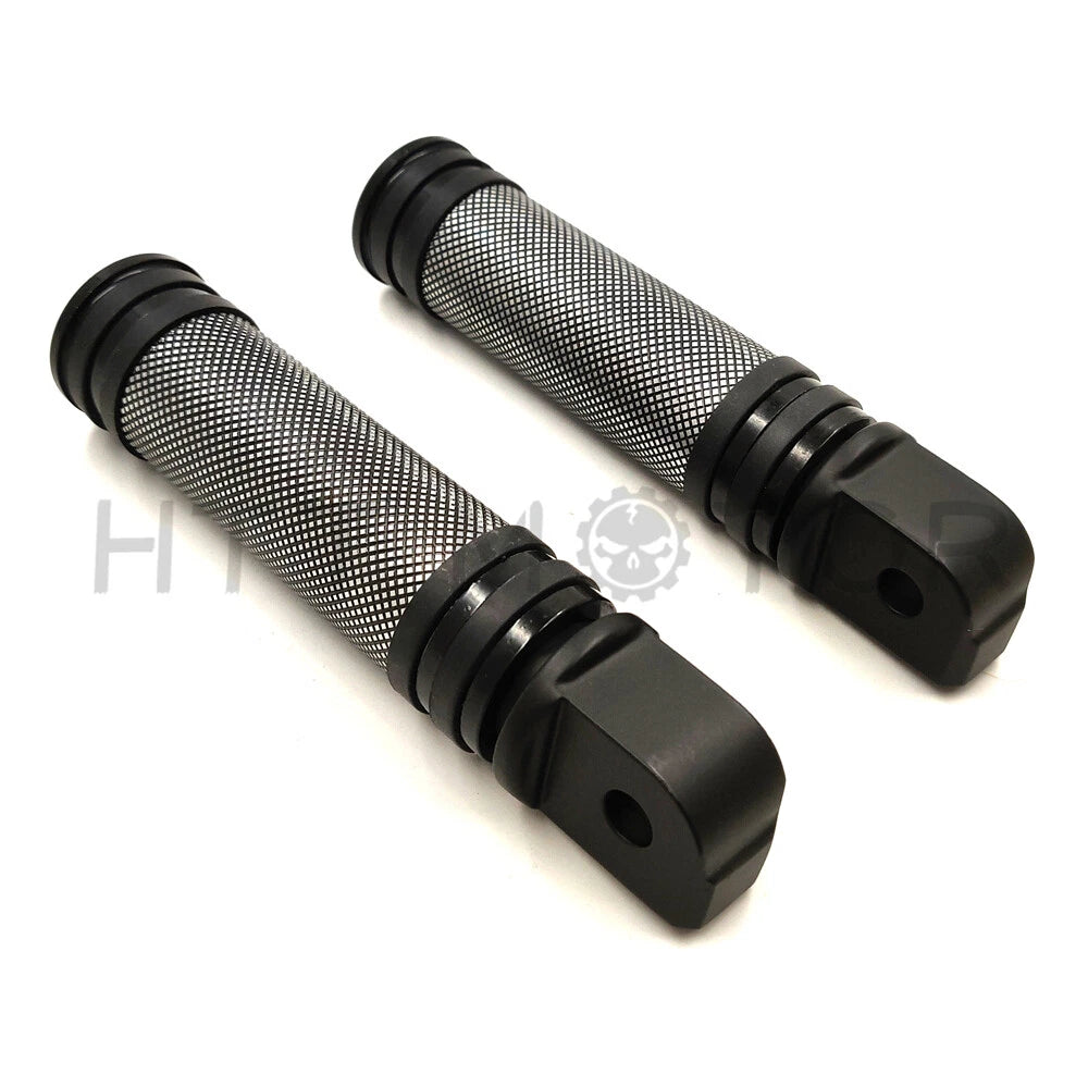 Diamond Black Footpegs for Harley Softail Slim FLSL Breakout FXBR (2018–2023)