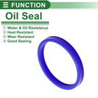 Set of 5 Oil Seal Rotary Shaft Seal 80x90x10mm High Pressure TPU