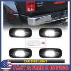 4X LED Light for Dodge Ram 3500 (2003â2009) Smoked White Side Fender Marker