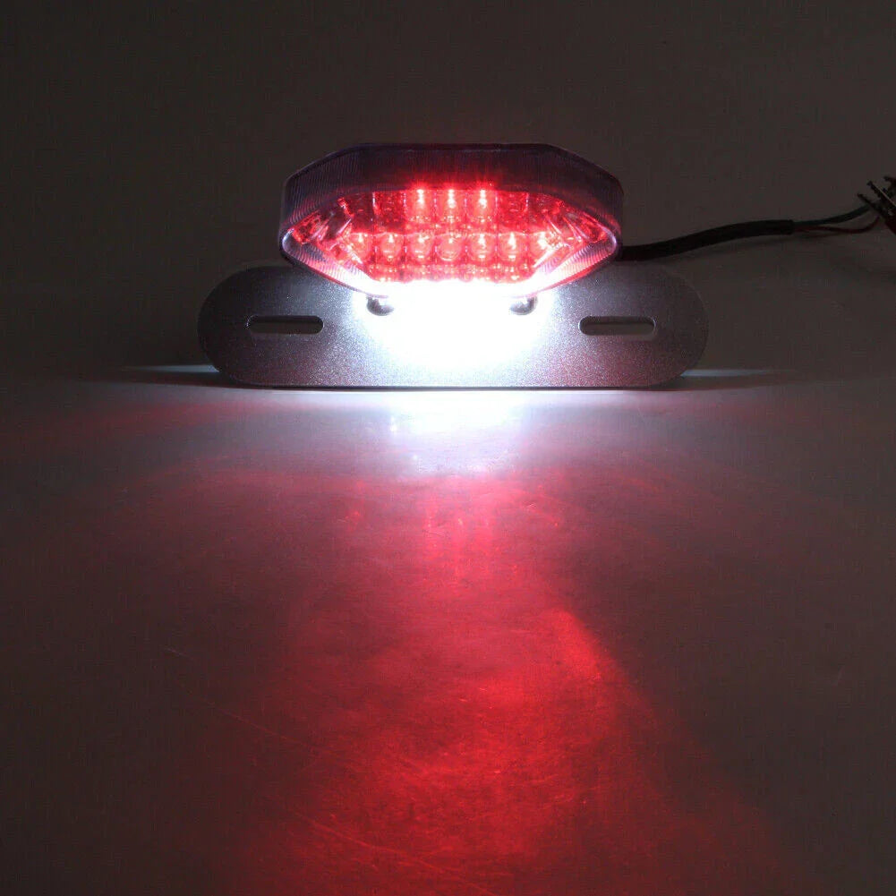 1x Smoke Lens 16 LED Turn Signal Brake License Plate Tail Light for Car