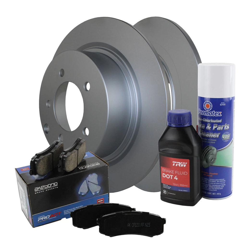 Rear Brake Kit 302mm Disc & Akebono Ceramic Pad for Chrysler Dodge Jeep