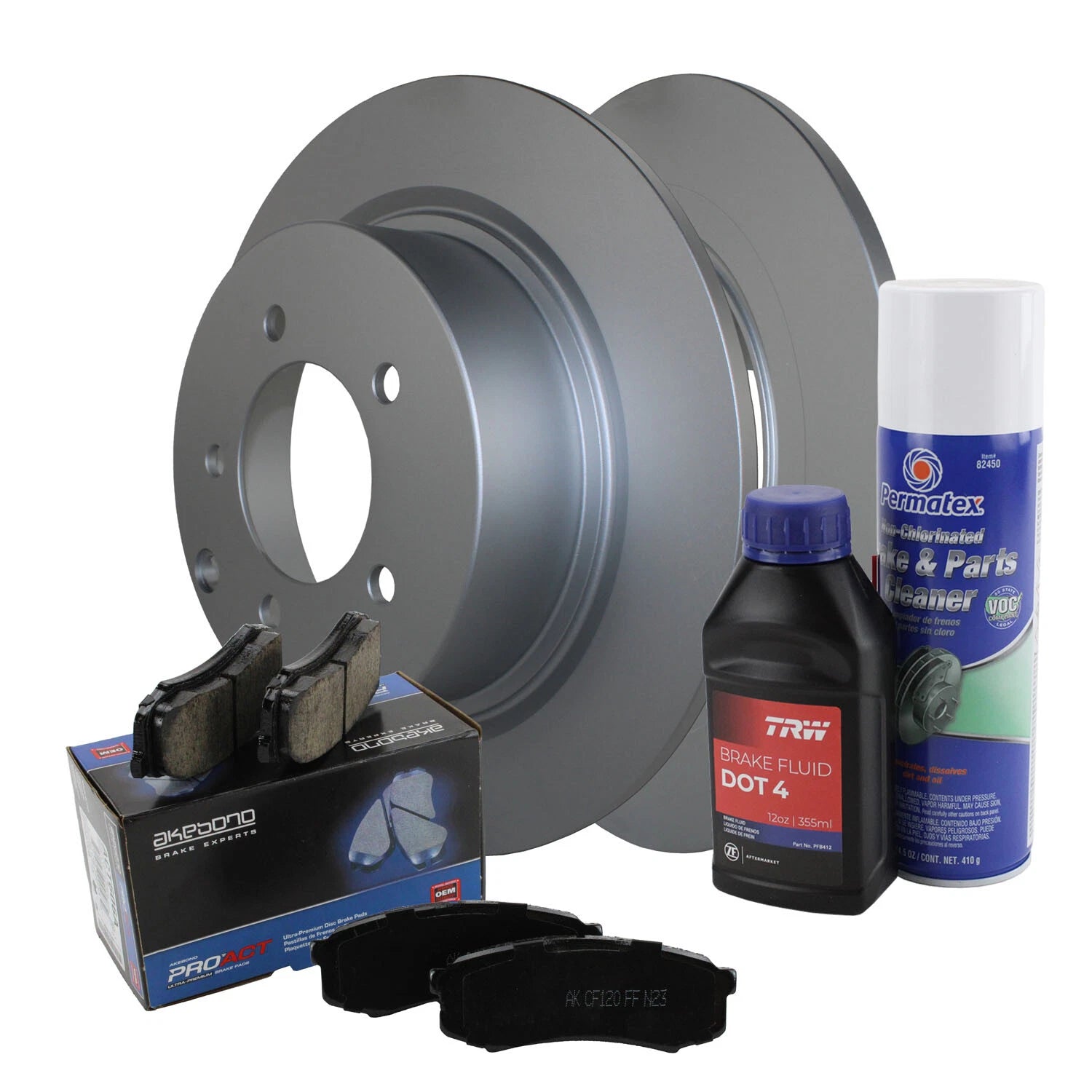 Rear Brake Kit 302mm Disc & Akebono Ceramic Pad for Chrysler Dodge Jeep