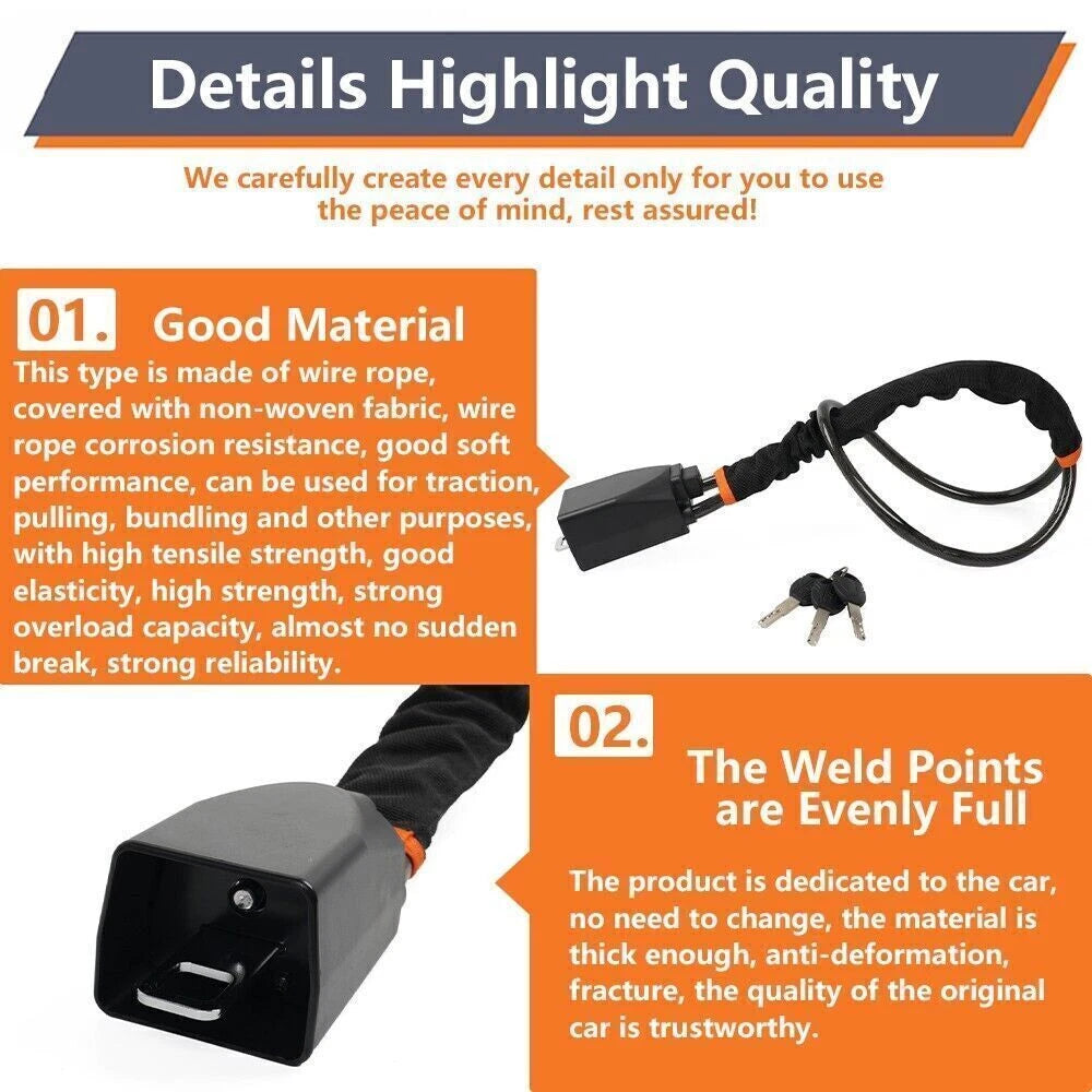 Universal Anti-Theft Steering Wheel Lock for Car Truck SUV