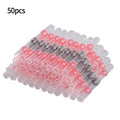 50Pcs Waterproof Heat Shrink Sleeve Wire Butt Terminals Connectors
