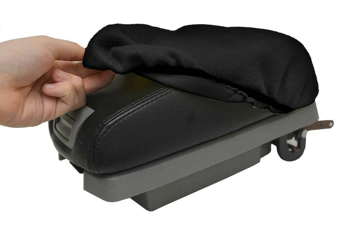 Fleece Console Lid Armrest Cover for Nissan Altima (2002–2004) Black