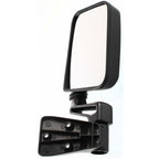 Set of 2 Manual Black Folding Side View Mirrors for Jeep Wrangler (87–02)