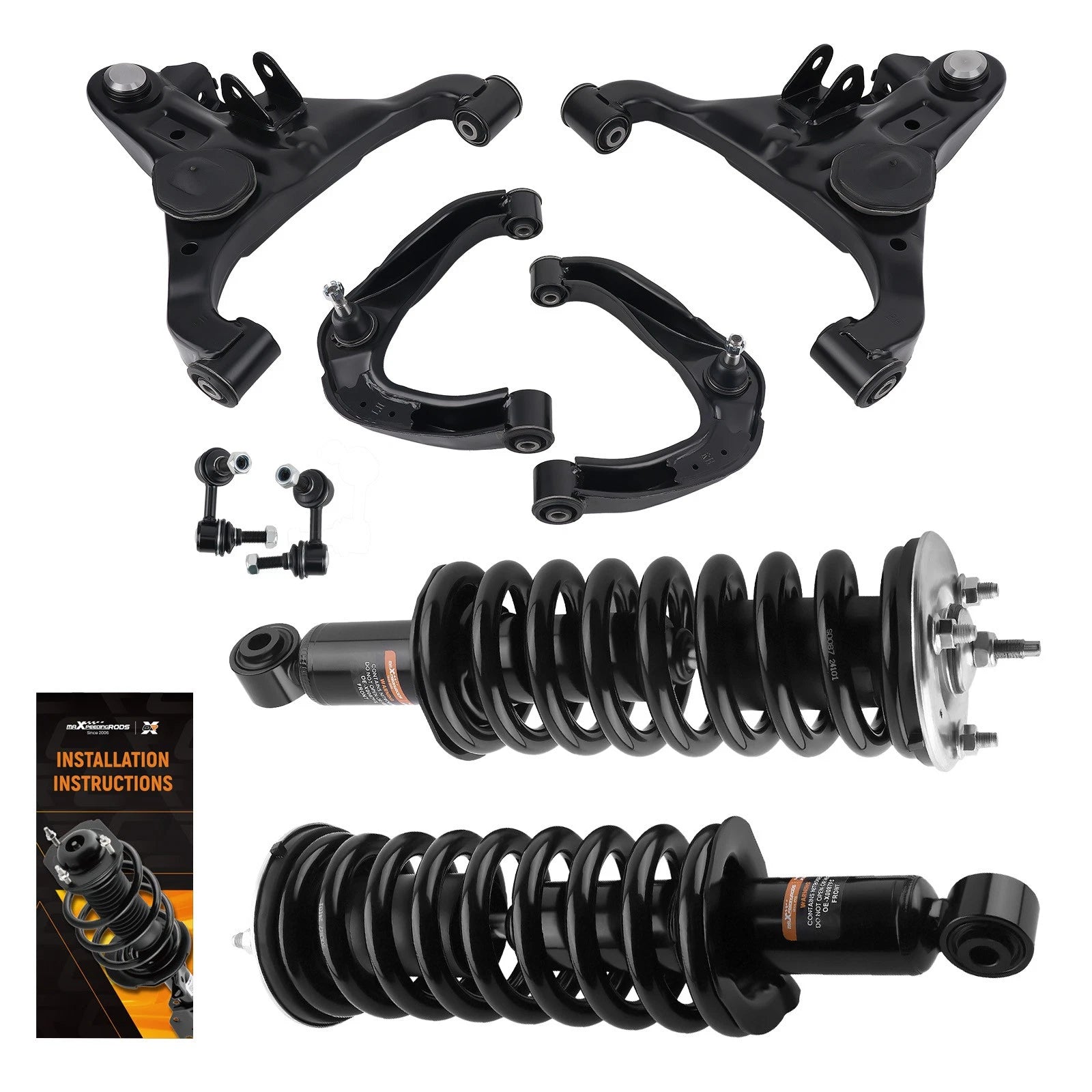 Front Strut w/ Coil Spring + Lower Control Arm for Nissan Xterra (2005–2012)