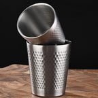 Set of 4 Stainless Steel Double Wall Insulated Cups 175ml for Travel