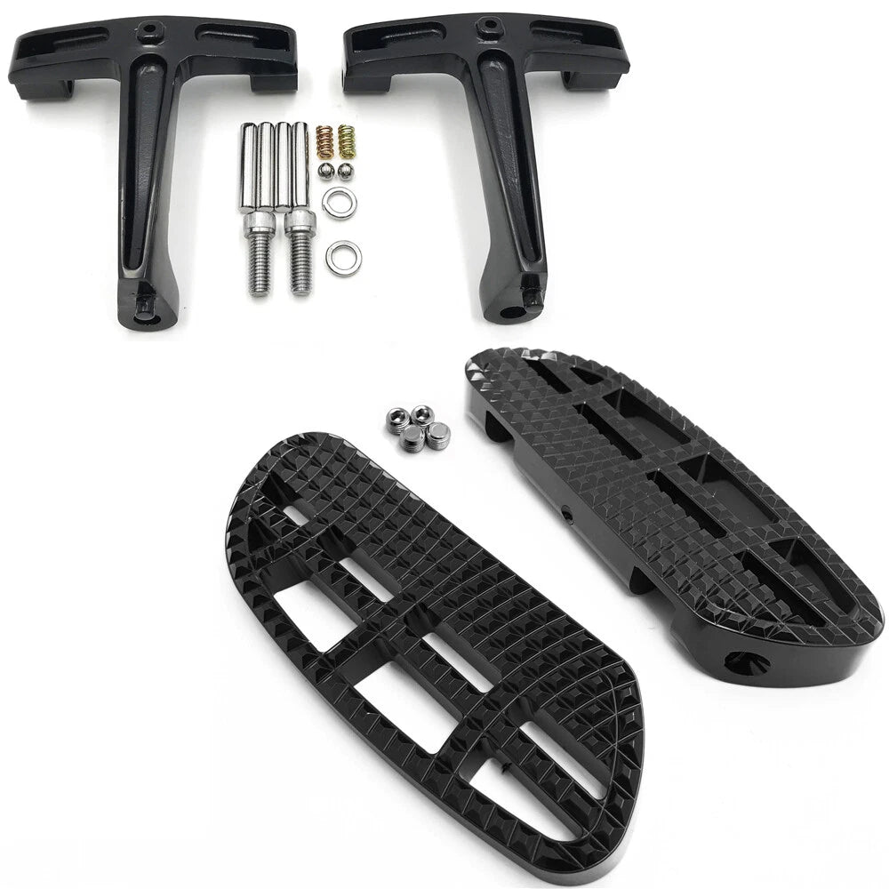 Dominator Leaf Passenger Footboard for Harley Touring (1993–2008) Black