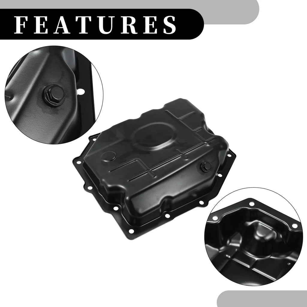 Engine Oil Pan for Dodge Challenger 2009-2010 - No.52852912AA/52852912AC Black