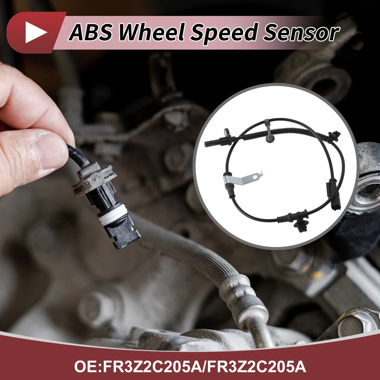 ABS Wheel Speed Sensor for Ford Mustang (2015–2023) No.FR3Z2C205A