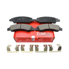 Set of 4 TRW Pro Front Ceramic Brake Pads with Clips for Cadillac Chevrolet GMC