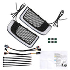 LED Running Light Turn Signal Fairing Lower Grills for Electra Glide Road Glide