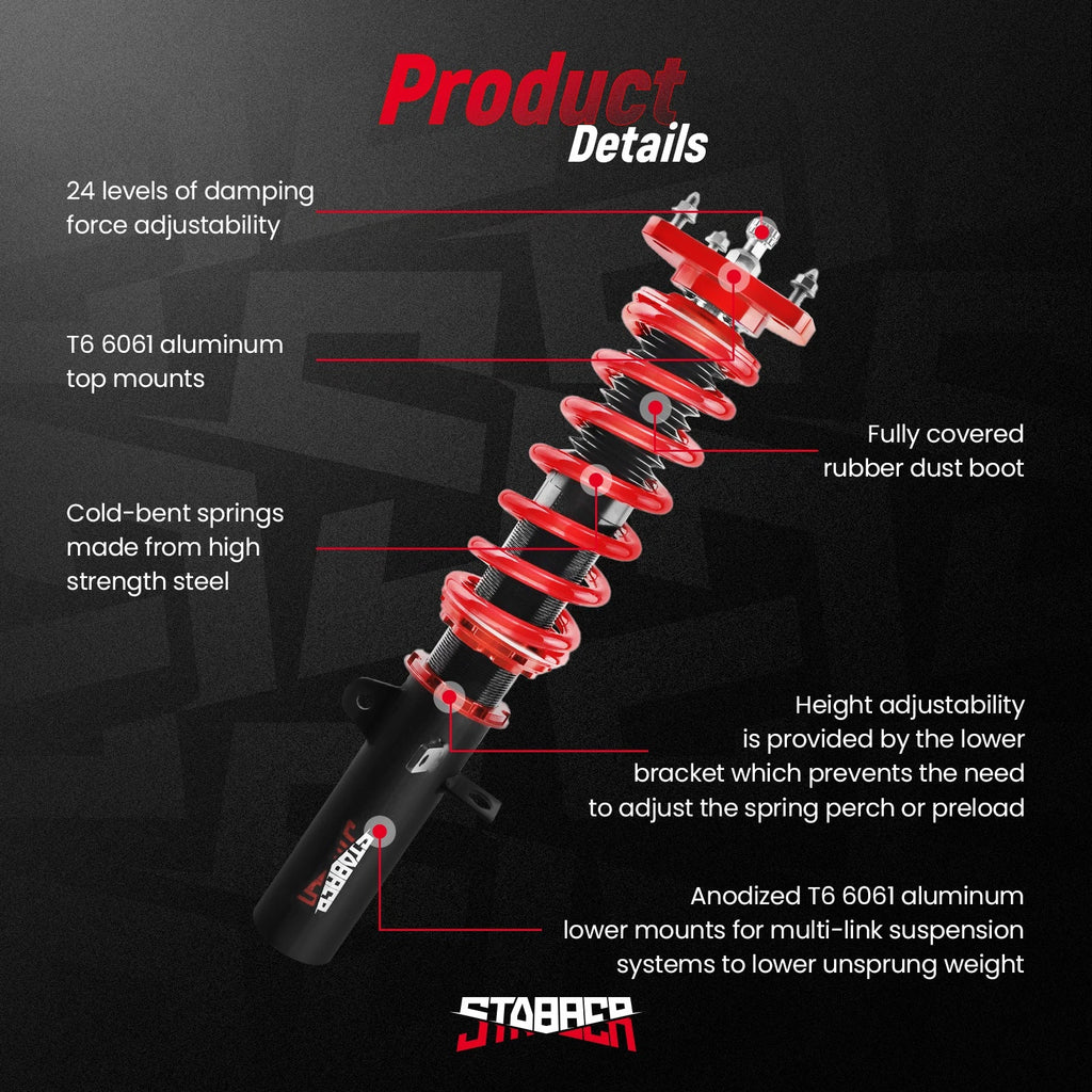 Adjustable Coilovers Kit for Toyota Corolla (1988-2002)