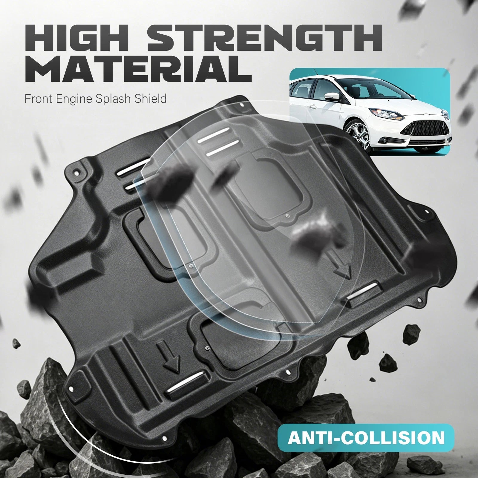 Front Engine Splash Shield for Ford Focus (2012–2018)