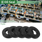 Set of 5 Oil Seal TG4 Lip Seal Ring for Rotary Shaft 30x62x12mm NBR Rubber