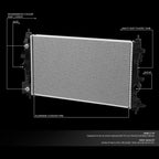 OE Style Full Aluminum Core Cooling Radiator for Chevy Cruze (2010–2017) DPI 13199