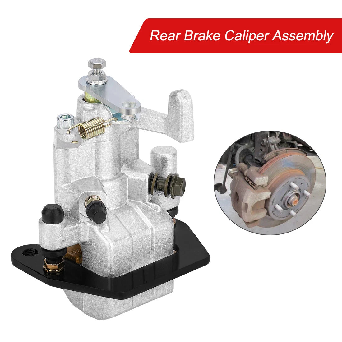 Rear Brake Caliper & Pads for Yamaha YXR660F 4x4 Rhino 660 (2004–2007)