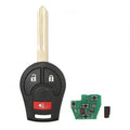 3 Button 433MHz Remote Key for Nissan X-Trail T31, Tiida, Micra (2007–2014)