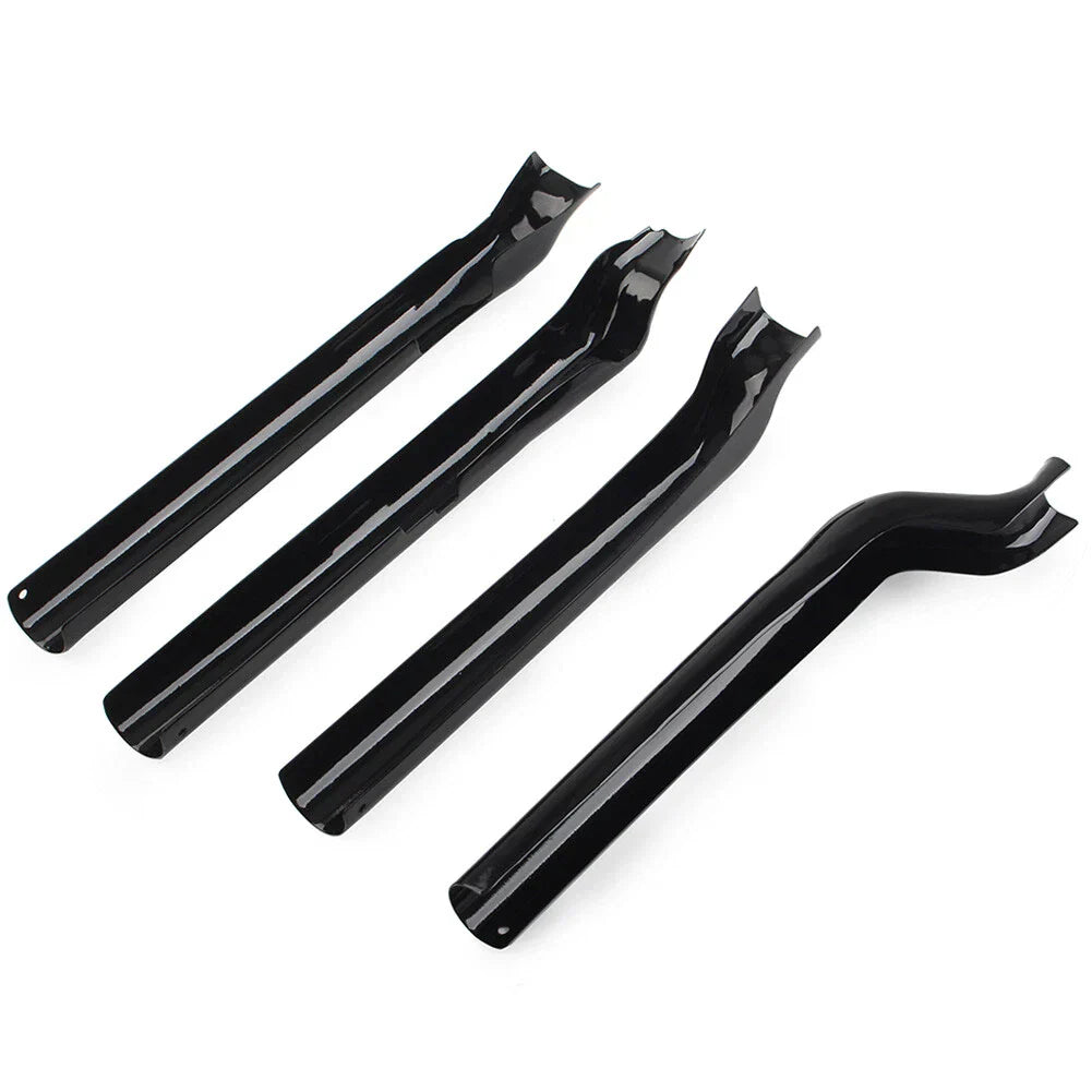 Black Rear Swingarm Tube Covers for Harley Heritage Softail Classic (2000-2011)