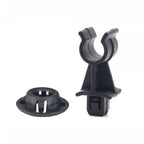 2X Black Plastic Hood Prop-Rod Support Clamp Grommet Clips for Nissan