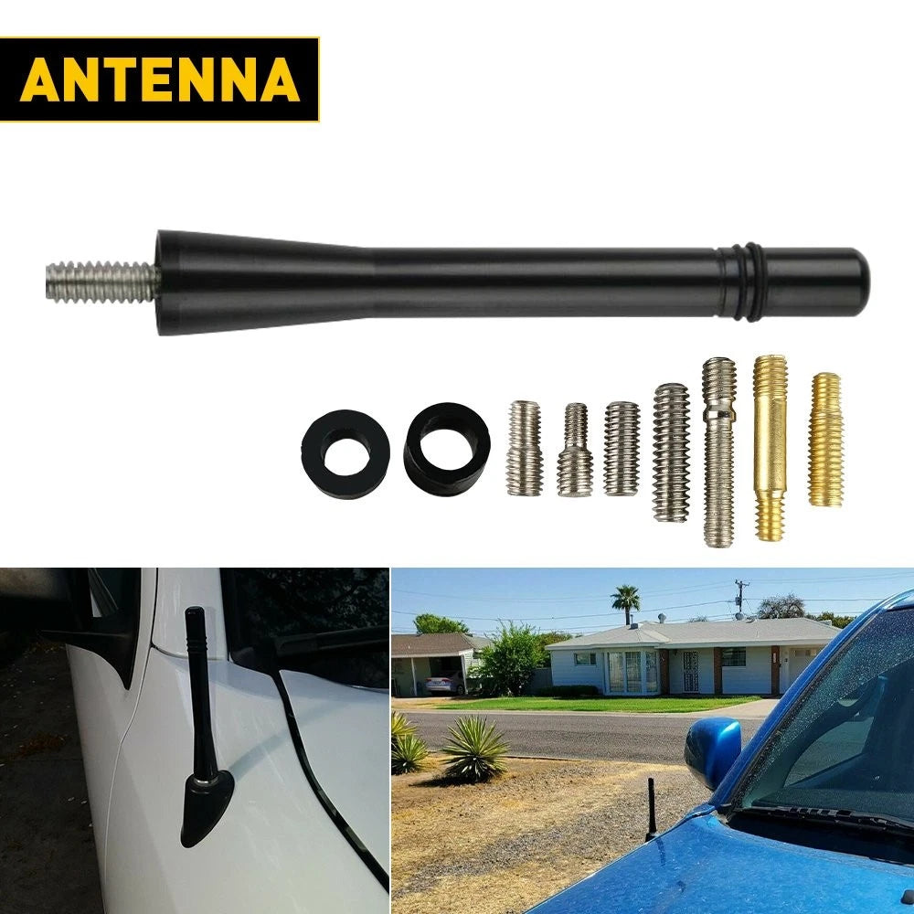 4" Short Black Antenna Mast for Toyota Tacoma (1995–2016) PY