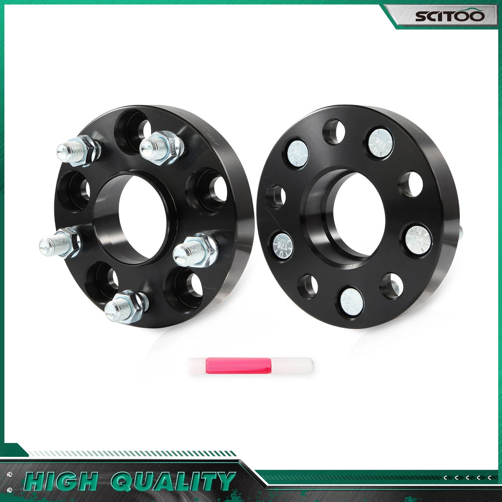 2X 1" Hubcentric Wheel Spacers 5x4.5 5x114.3 M14x1.5 for