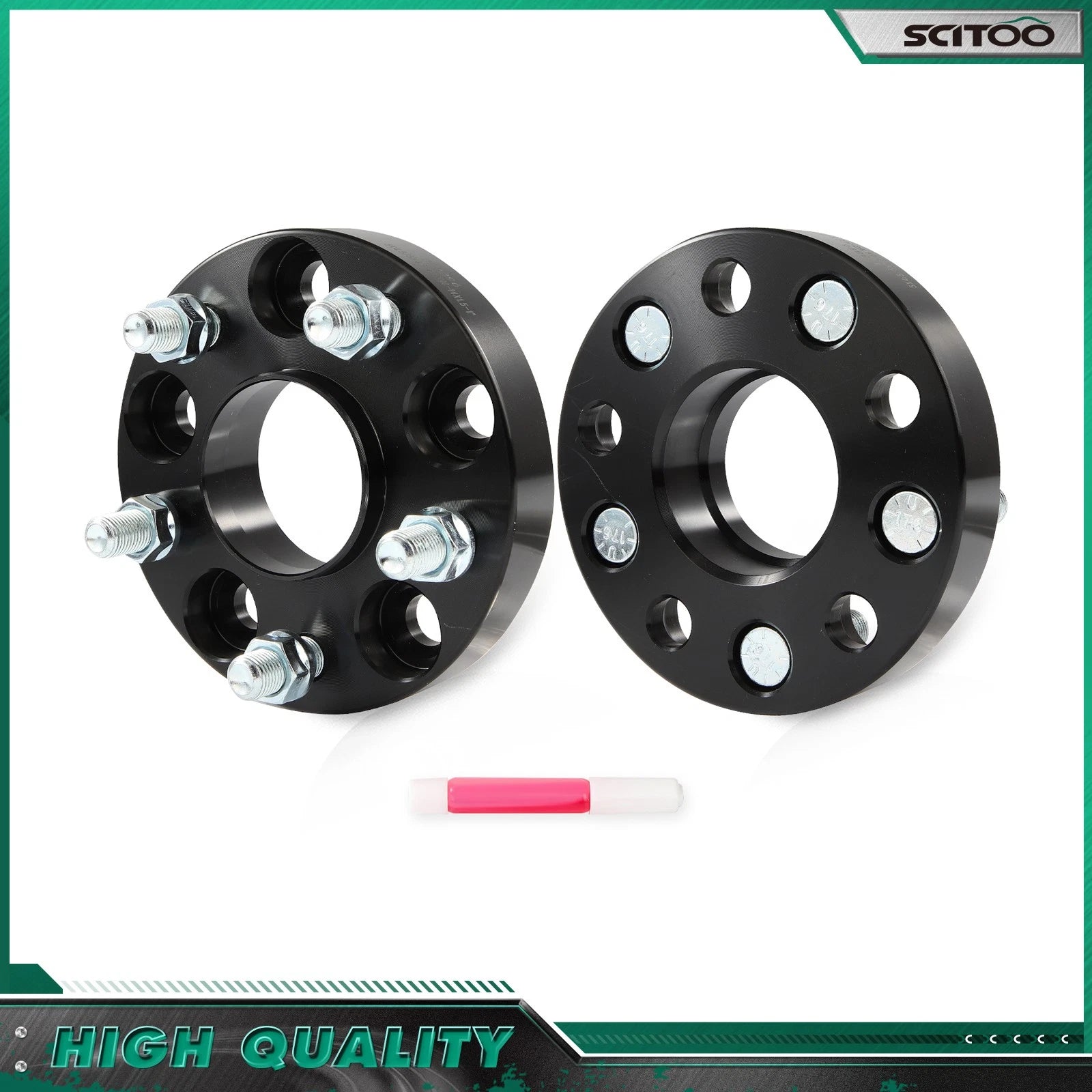 2X 1" Hubcentric Wheel Spacers 5x4.5 5x114.3 M14x1.5 for