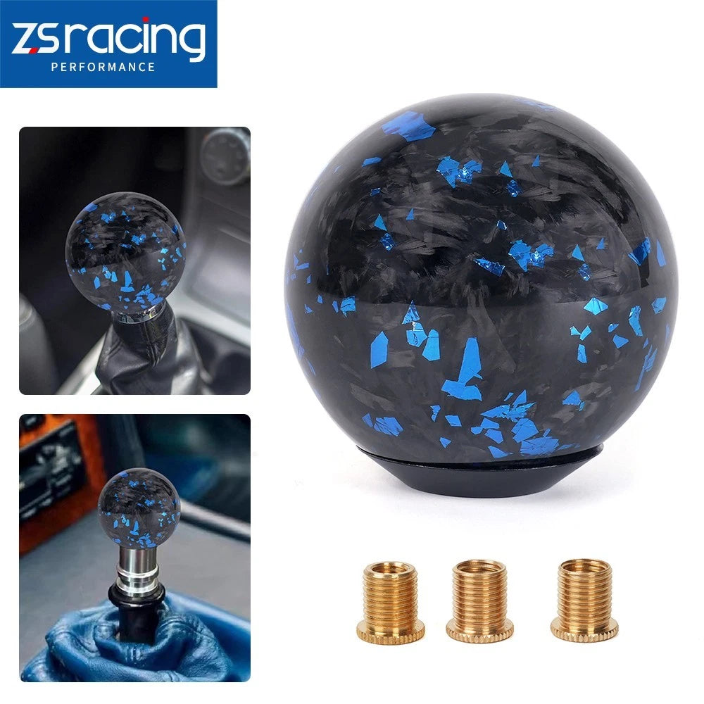 Gear Shift Knob for Universal Vehicles - Forged Carbon Fiber Ball Type
