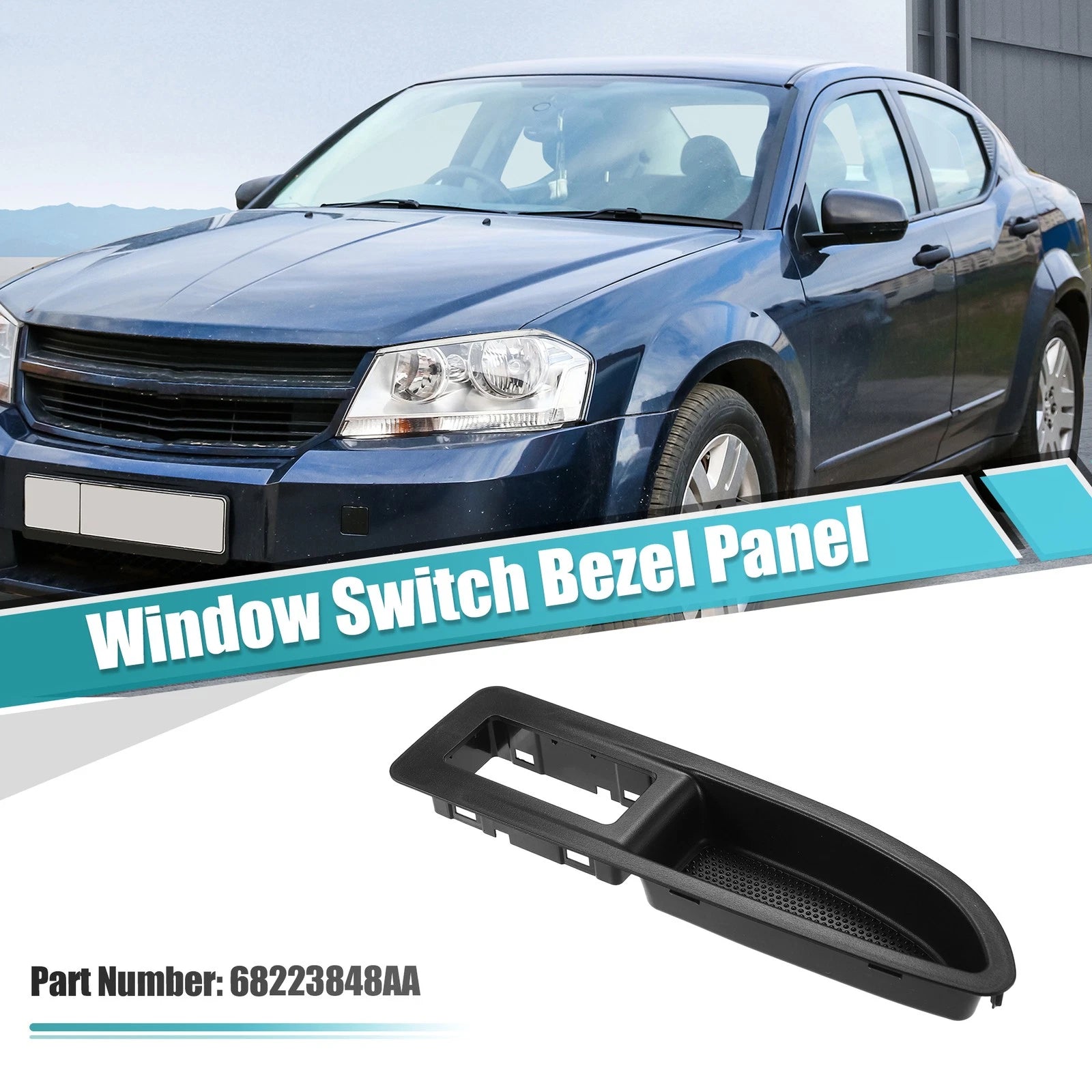 Front Right Door Window Switch Bezel for Dodge Avenger (2011–2014) 68223848AA
