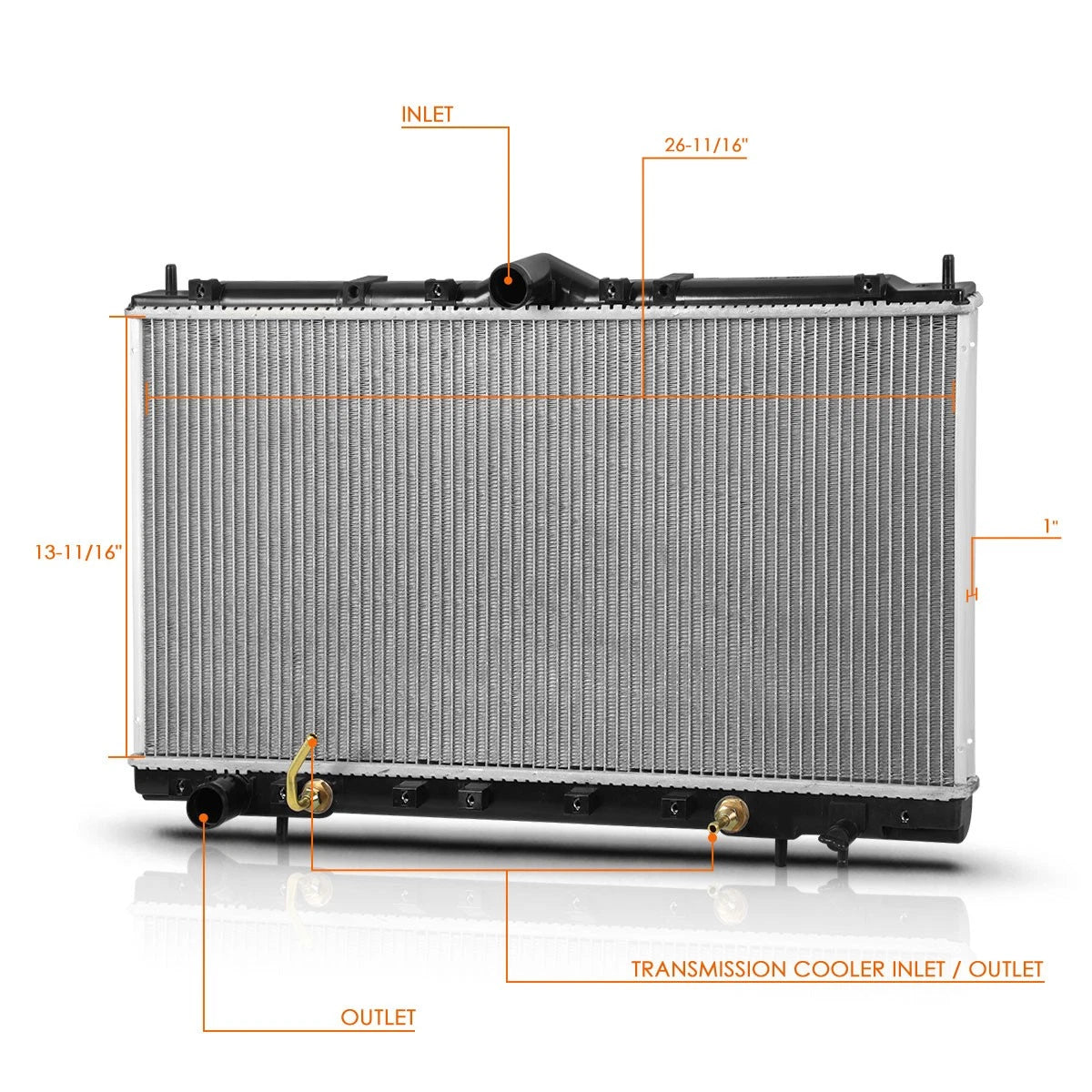 Aluminum Radiator DPI-1892 for Chrysler Sebring/Dodge Avenger (1995–2000)