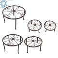 Set of 5 Heavy Duty Metal Plant Stands for Outdoor Indoor Use