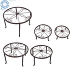 Set of 5 Heavy Duty Metal Plant Stands for Outdoor Indoor Use