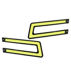 White COB DRL LED Daytime Running Lights for Universal Car Fog Lamp