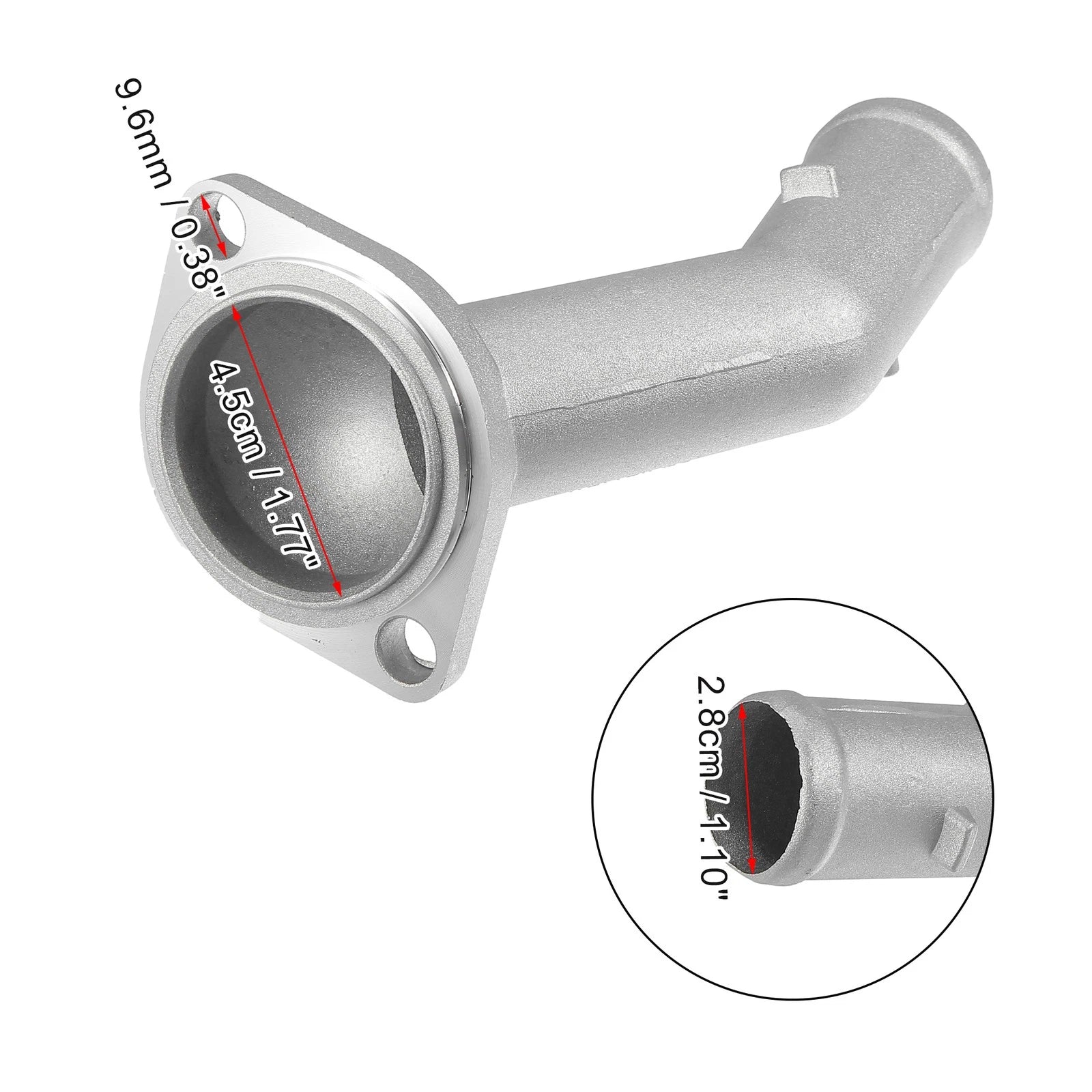 Metal Thermostat Housing Water Outlet for Volkswagen Jetta (2006–2010) 06A121121F