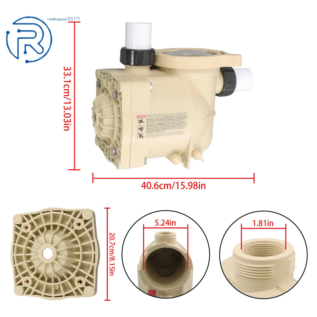 Volute Assembly with Housing & Lid for Pool and Spa Inground Pump (353010)