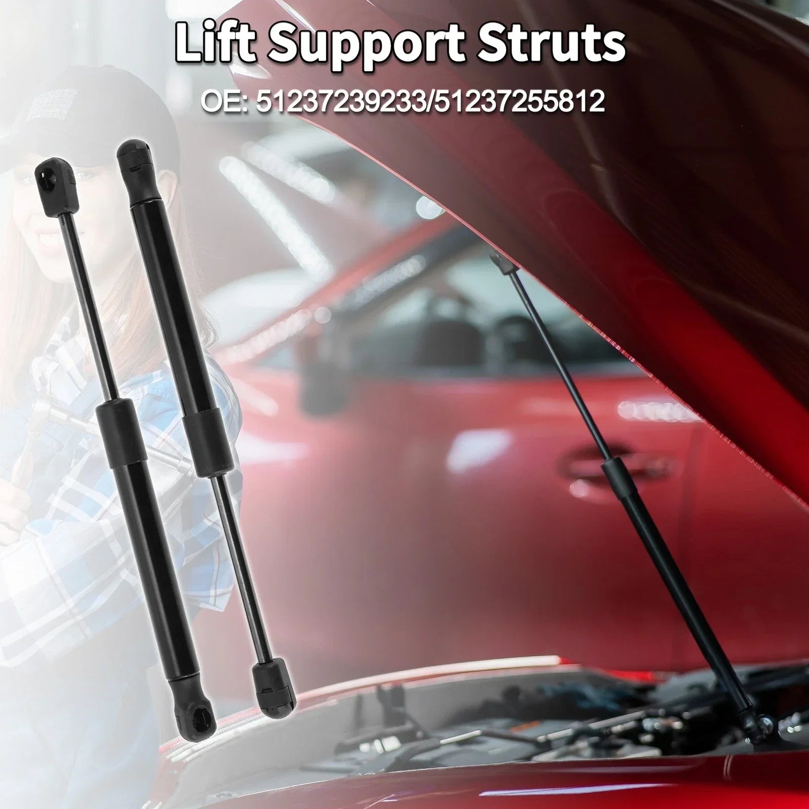 Front Hood Lift Supports Struts for BMW 1/2/3/4 Series
