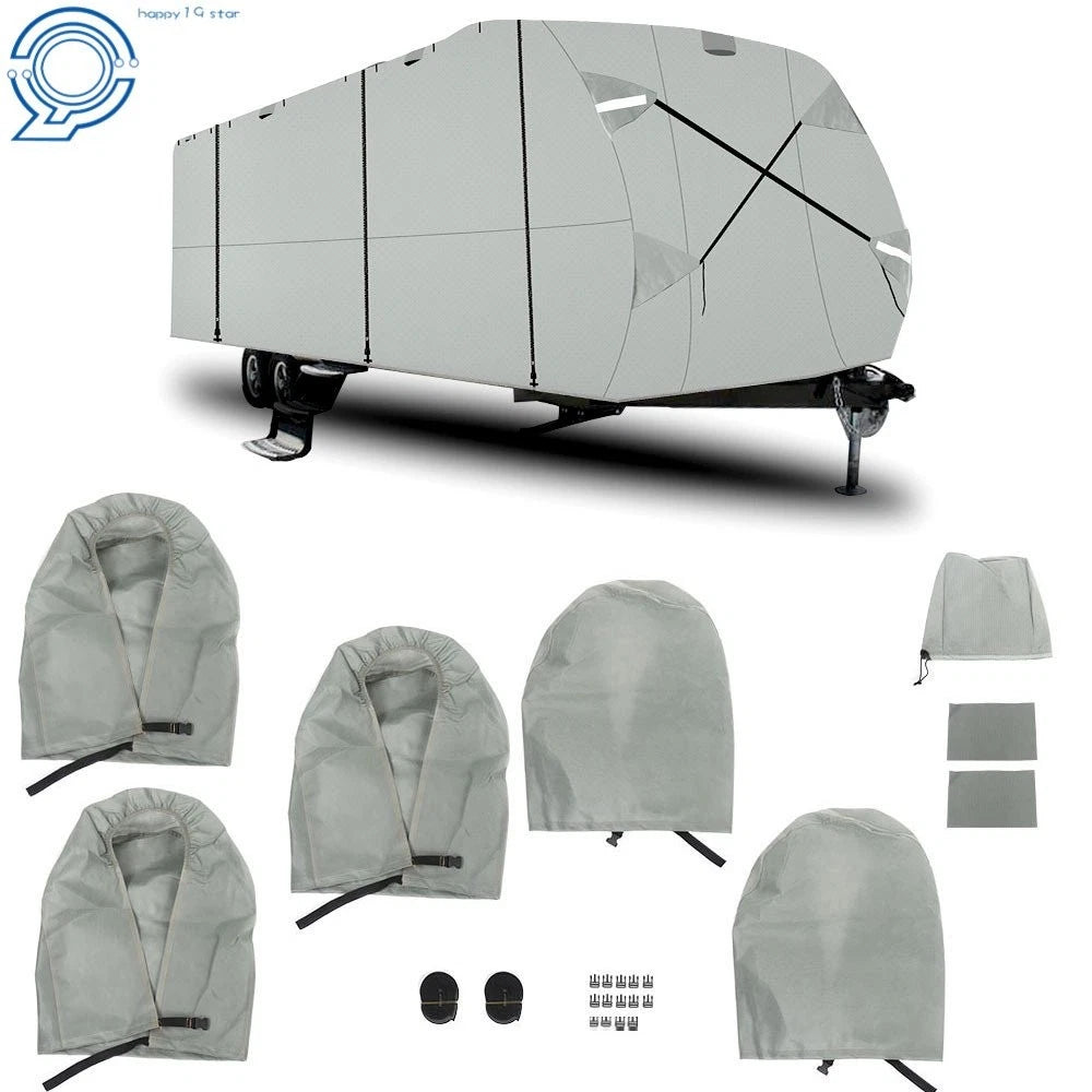 Waterproof Anti-UV RV Cover for 18'-33' Travel Trailer (Non-Woven Fabric)