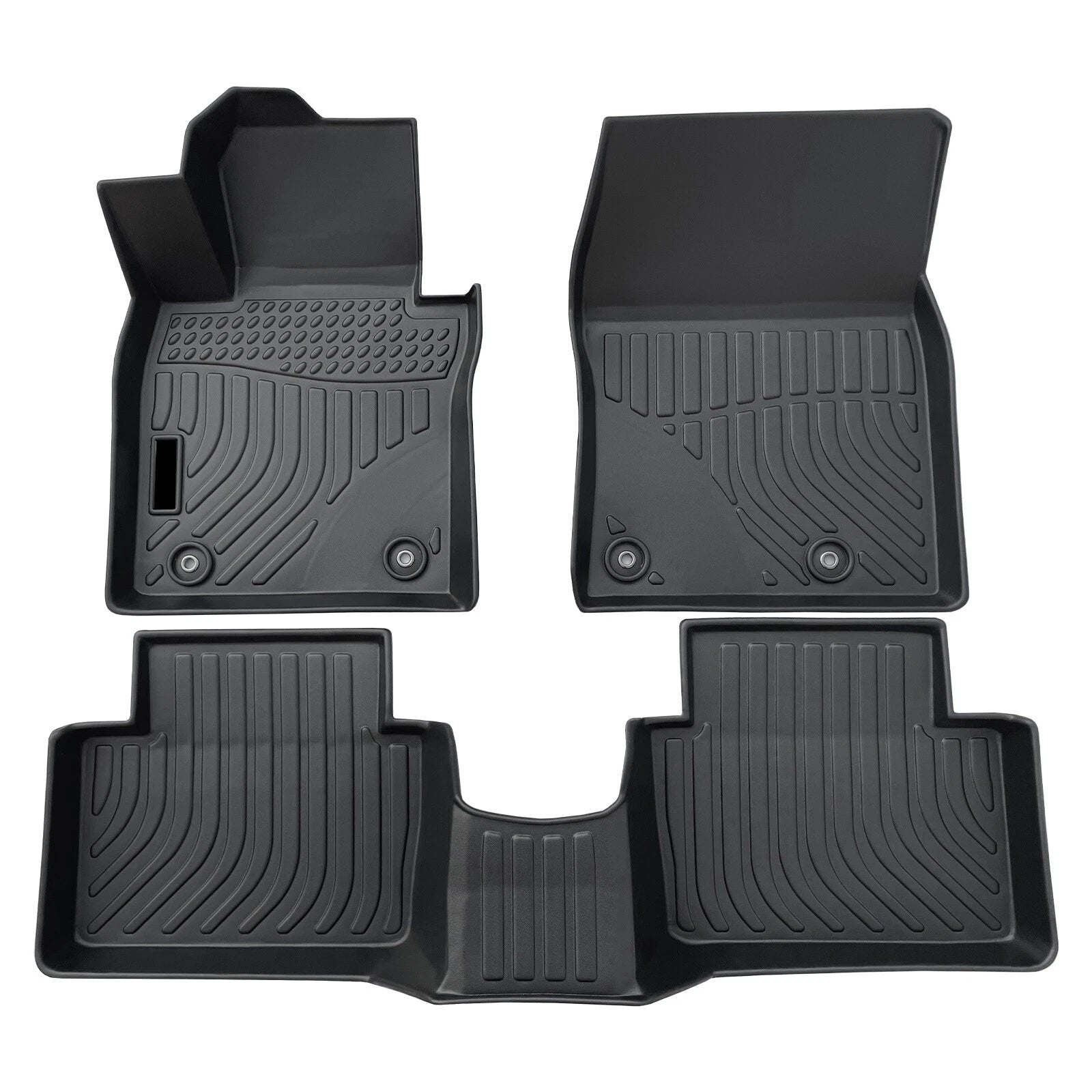 Set of 3 TPE Rubber All Weather Floor Mats for Mazda 3 (2019–2025)
