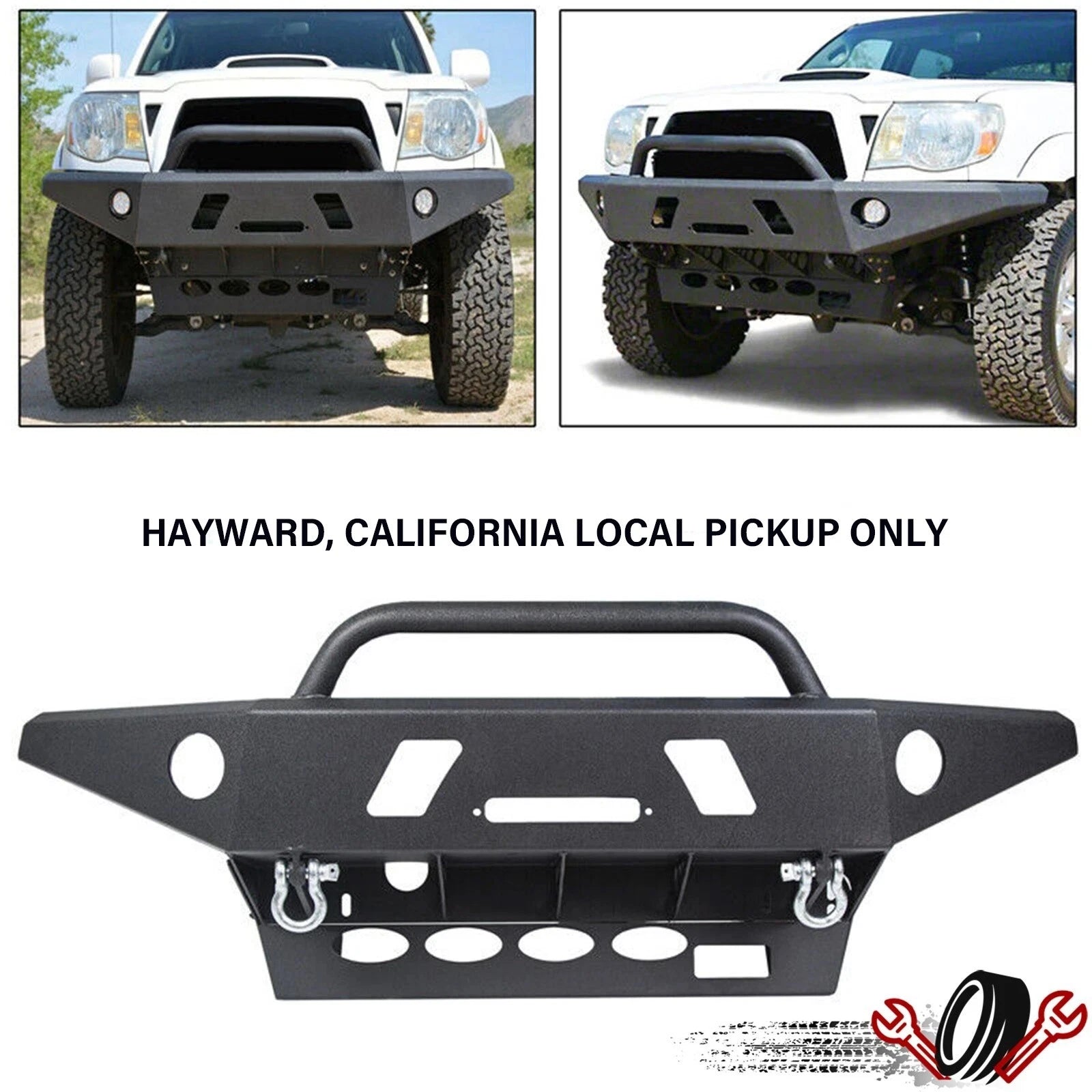 Front Bumper for Tacoma (2005–2015) Winch Ready LED Hole Off-Road Steel