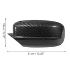 Pair of Carbon Fiber Pattern Rear View Mirror Cover Caps for Dodge Charger (2011–2021) 745065025444