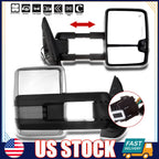 Set of 2 Power Heated Tow Side Mirrors for Chevy GMC (07–14)